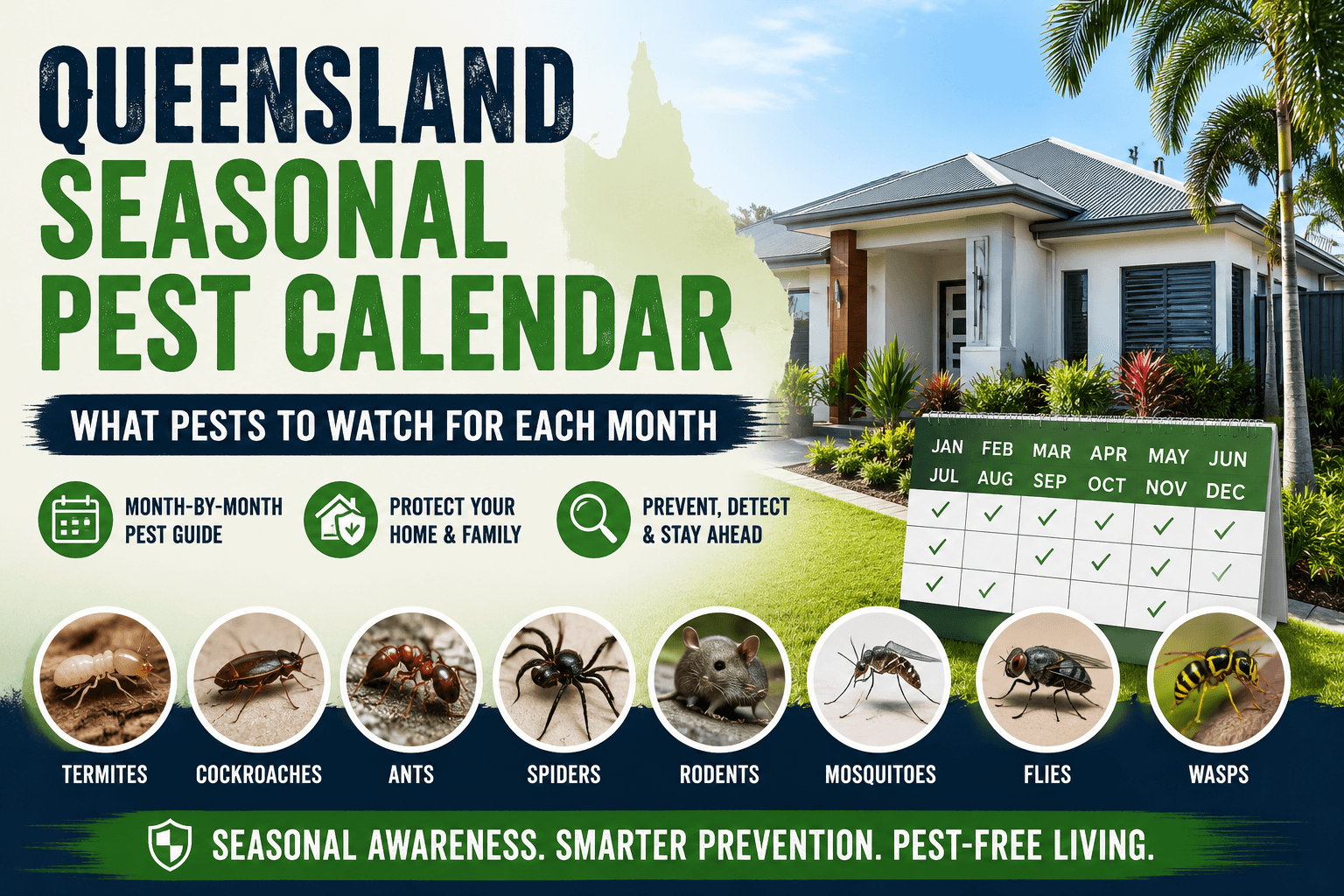 Queensland Seasonal Pest Calendar: What Pests to Watch for Each Month