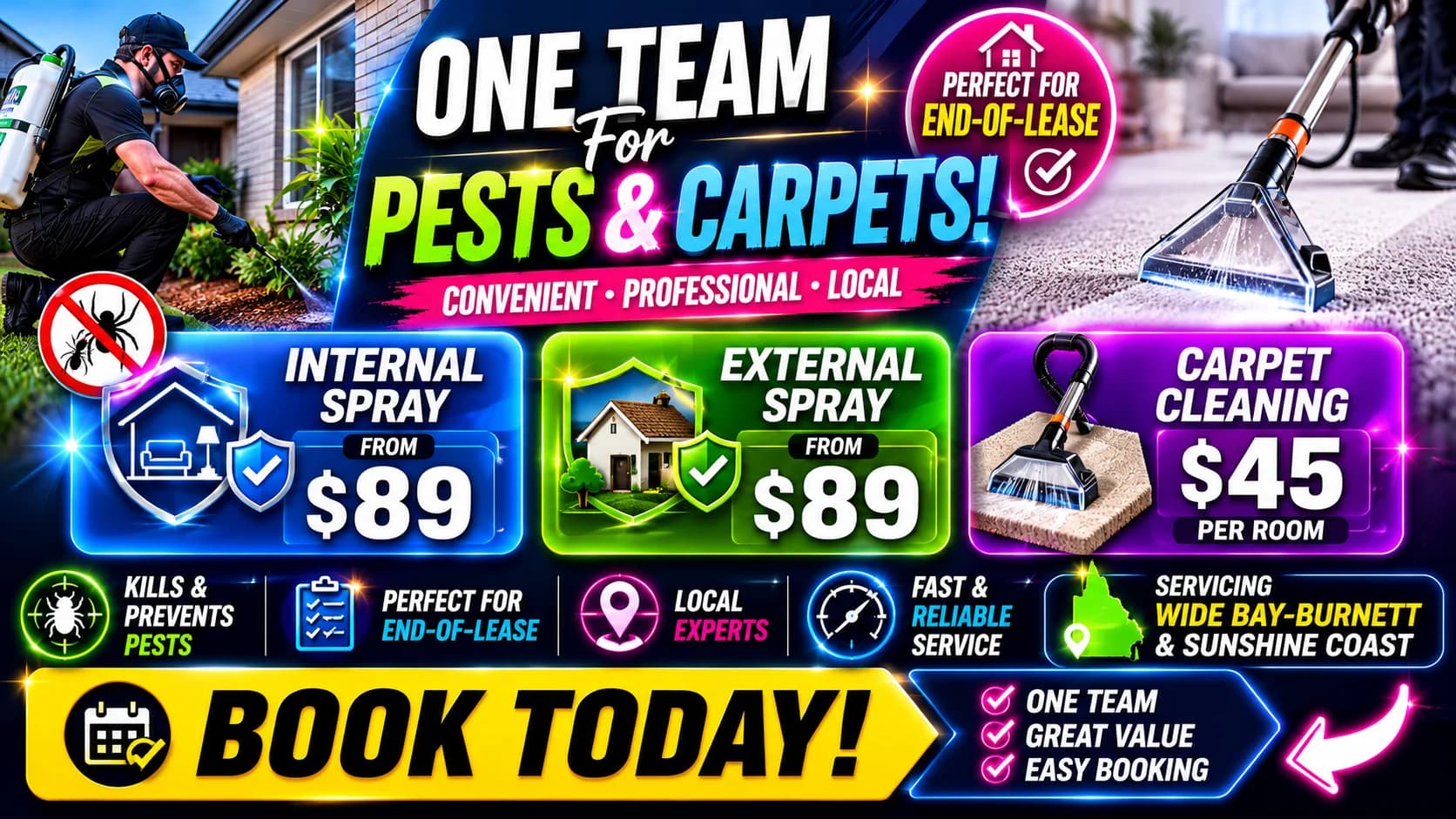 PEST CONTROL & CARPET CLEANING MADE SIMPLE!